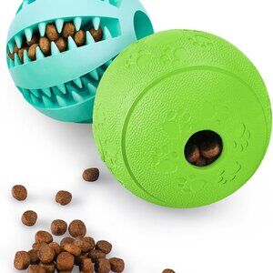 Colorful Interactive Dog Treat Dispenser Balls - Enhance Your Pup's IQ & Play!